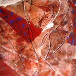 Angyalállat / Anima Libera, 2005 akril, papír / acrylic on paper 100x70 cm